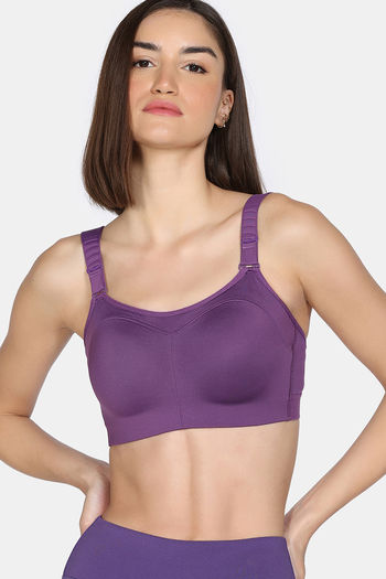 Buy Zelocity High Impact Quick Dry Sports Bra - Sunset Purple